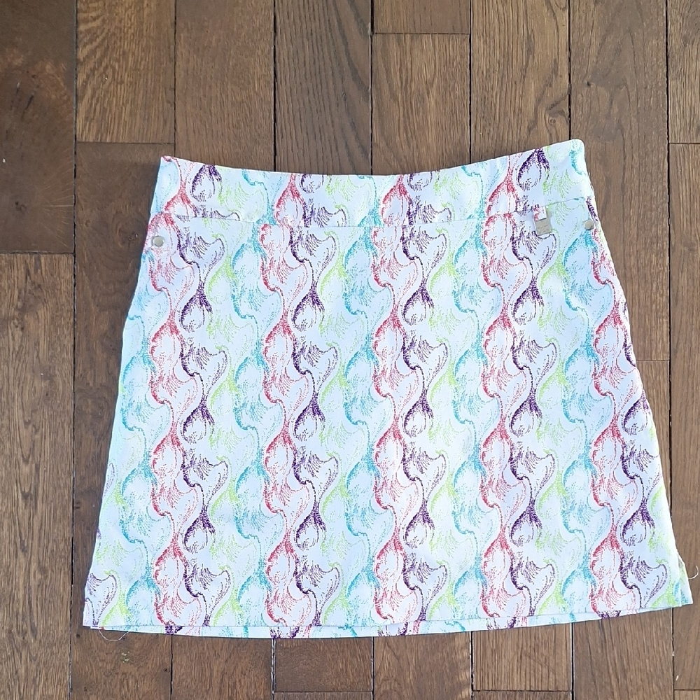 Cutter & Buck Julia Swirl Printed Skort Shorts CB DryTec Golf Pockets Sz 4